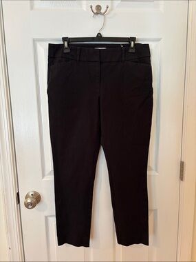 LOFT Outlet Black ModernSkinny Ankle Pants, Size 10
